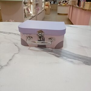 Caja morada tipo cofre