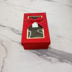 Caja Roja Billante con Acetato pequeña