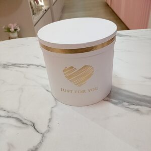 Caja Redonda Blanca peq - just for you