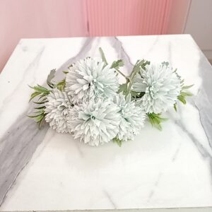 Flor Artificial - Crisatemo Celeste