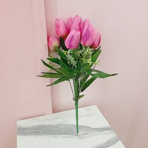 Flores Artificiales- Tulipanes Rosado