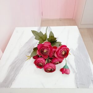 Flores Artificiales - Ranunculus Rojas