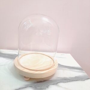 Cúpula de Cristal y Base de madera Grand