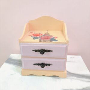 Vintage piel con rosa