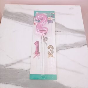 Adorno para la Torta - Número Rosado