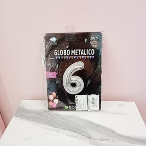 Globo plata #6