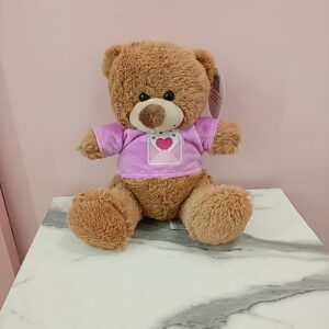 Peluche oso cafe con camiseta
