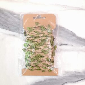 Cordón Trenzado con Hojas Verdes
