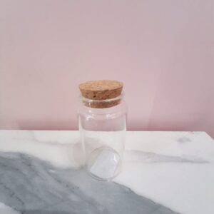 Frasco de vidrio- tapa corcho
