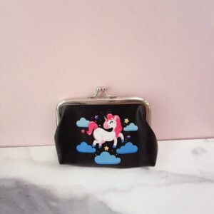 Monedero Unicornio Negro