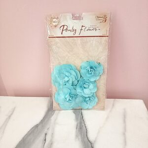 Flor Artificial Celeste