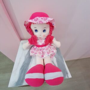 Muñeca Rosa de Trenzas