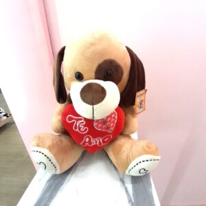 Peluche de Pero - Corazón Rojo