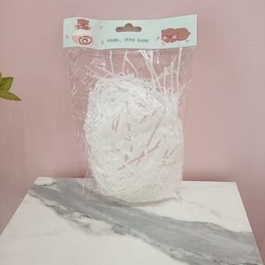 Papel picado tornasol blanco