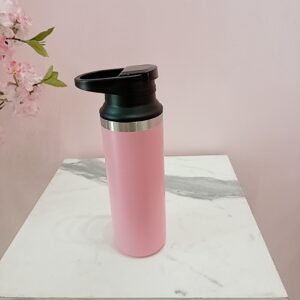 termo rosado de acero inox.