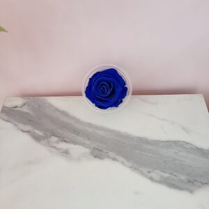 Rosas eternas azul