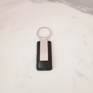 Llavero metálico/cuero