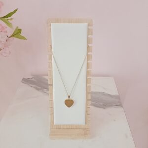 Cadena de corazón dorada y gruesa