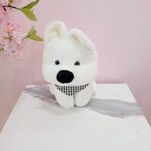 Peluche perrito blanco