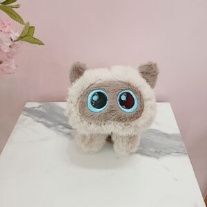 Peluche gatito con ojos azules