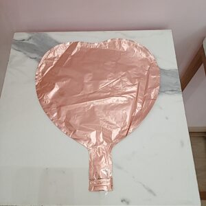 Globo de corazón oro rosado