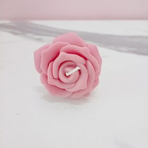 Vela de rosa c/puntas para arreglo