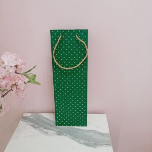 Funda verde para vino