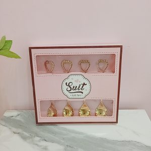 Set cucharitas doradas x4pz